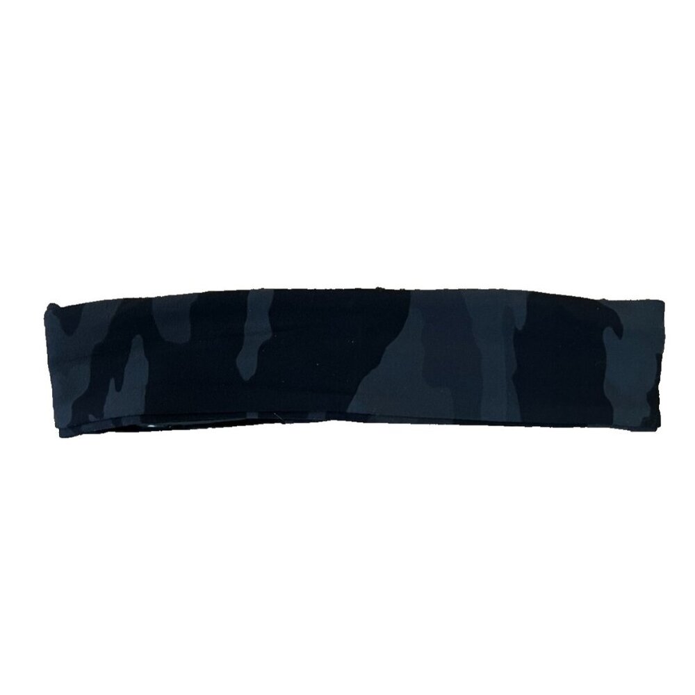 Athleta Vital Headband Gray Camo Print